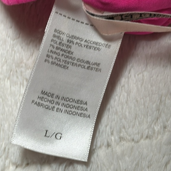 BCBG Passion Pink Cut Out Bralette Bikini Swim Top Large NEW BGBGeneration - Picture 8 of 14